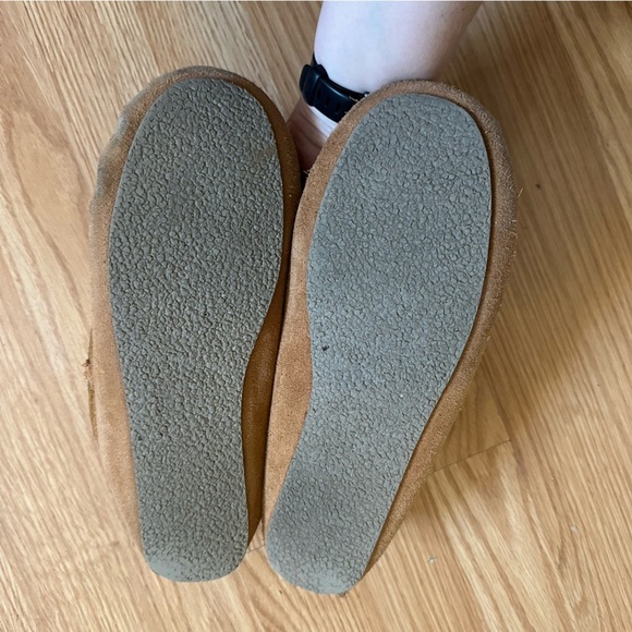 Minnetonka women’s Cally moccasin size 9 leather fur lined brown - Picture 2 of 7